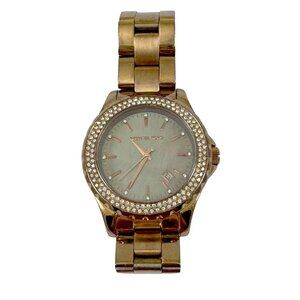 Michael Kors Runway Grey Mother of Pearl Rose Gold Plated Ladies Watch MK5453